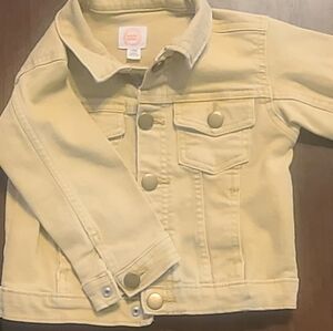 Children's yellow denim jacket